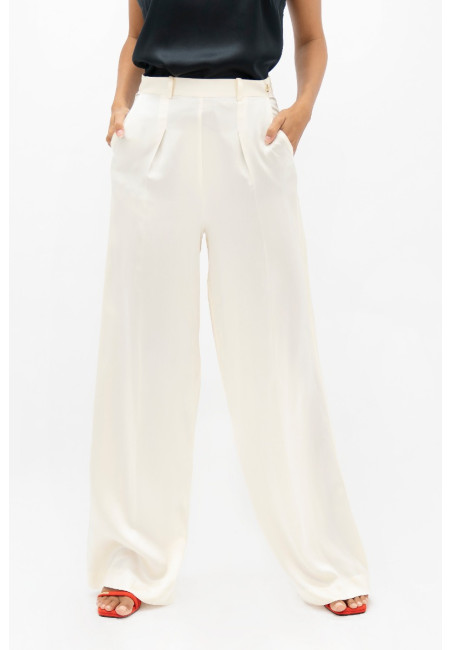 Branson BKG - Wide Leg Pants - Pearl