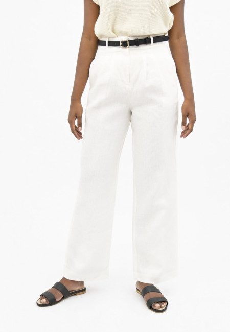 French Riviera NCE - Wide Leg Pants - Porcelain