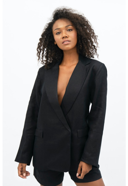 Havana HAV - Oversized Blazer - Licorice