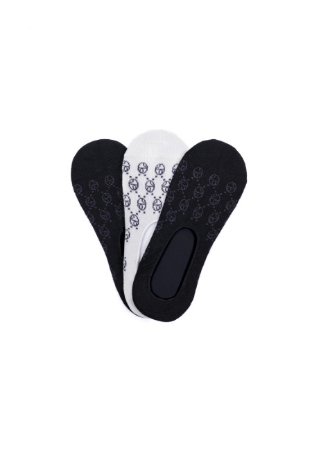 No Show Socks - 2 Black & 1 White