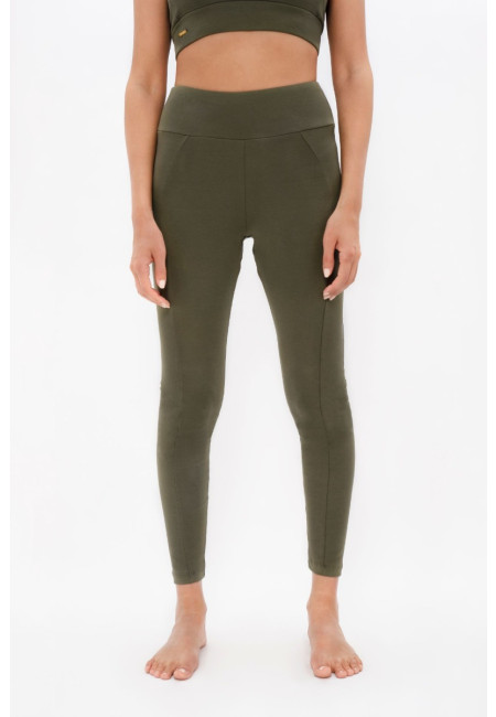 Munich MUC - High Waisted Leggings - Green Ash