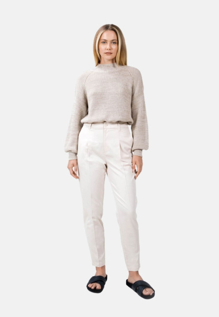 Salo  -Tapered Trousers-Egret