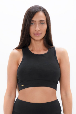 Boston BOS - Open Back Bra Top - Black Sand