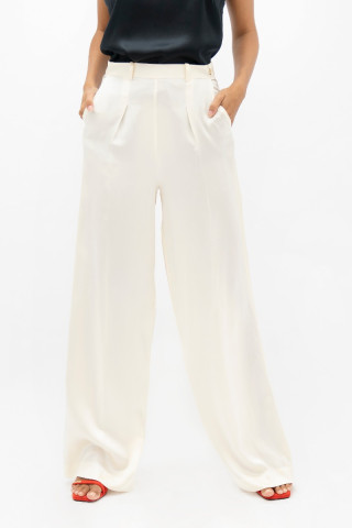 Branson BKG - Wide Leg Pants - Pearl